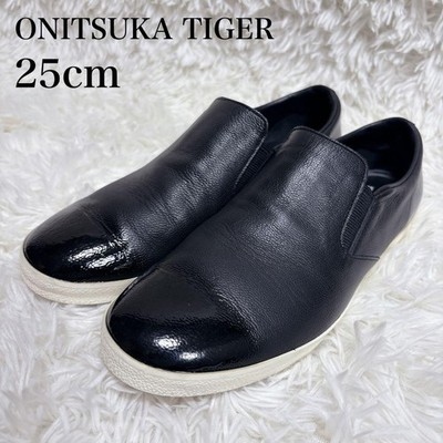 Onitsuka Tiger Men Slip-On Leather Shoes US 7.0 Very Nice Used