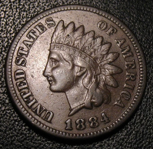 New ListingOLD US COINS 1884 INDIAN HEAD CENT PENNY  BEAUTY
