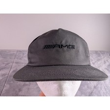 Mercedes Benz AMG Snapback Hat Charcoal Grey Yupoong The Classics Logo Cap
