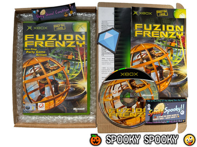 Fuzion Frenzy XBOX - UK PAL sehr guter Zustand CIB mit Natural Disc - Tracked