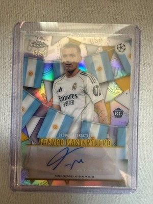 Franco Mastantuono Global Attractions Auto Topps Chrome /99