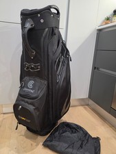 Amazing Cleveland Golf Black Cart/Trolley Black Bag 14-Way Divider & Hood VGC