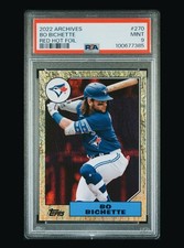 2022 Topps Archives Bo Bichette Red Hot Foil /50 #270 PSA Mint 9 POP 2 Series