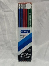 Vintage Eckerd Sealed Multicolor No. 2 Pencils 6 Pack NIP Old Stock