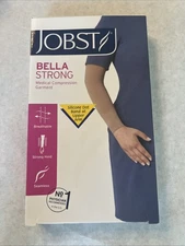 JOBST BELLA STRONG Compression Black Armsleeve 20-30mmHg Size: 7 Reg. w/Topband