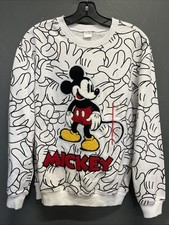 NWT Disney 100 Retro Reimagined Mickey Mouse Sweatshirt Black White Size XS