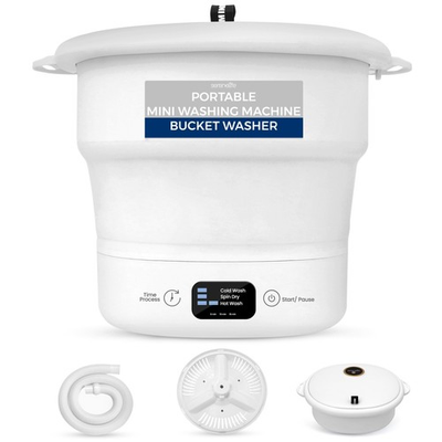 #ad #ad Portable Mini Washing Machine Folding Bucket Lightweight Compact SereneLife $124.99
