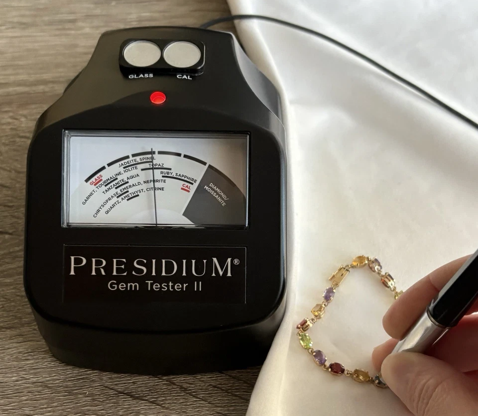 10K Yellow Gold Garnet, Topaz, Citrine, Peridot, Amethyst Bracelet 6.5inch 4.53g - Image 4 of 4