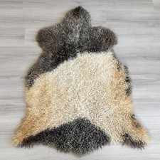  100 Natural Gotland Sheepskin Rug,Sheepskin Pelt,Natural Color,white,beige,mink