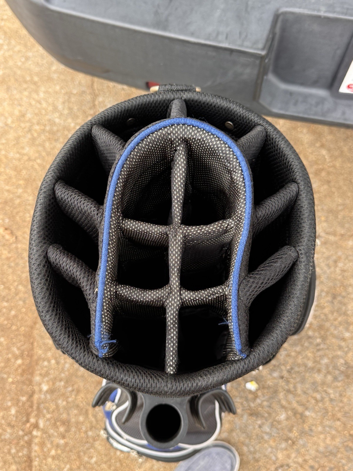 ✨Michelob Ultra Beer 14 Way Golf Bag Carry Cart Bag Black Blue Pro