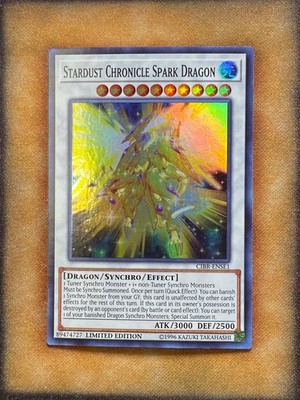 Yugioh Stardust Chroincle Spark Dragon CIBR-ENSE1 Super Rare Limited Edition LP