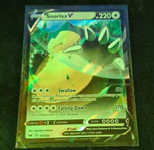 Pokemon Company Snorlax V 141/202 Sword & Shield Ultra Rare Holo 220 HP EN on eBay