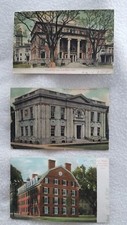 3 pc. Lot,  Vintage Postcards Yale University, 1907