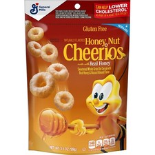 Honey Nut Cheerios Naturally Flavored Sweetened Whole Grain Oat Cereal 3.5 oz
