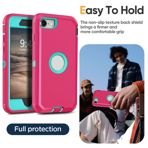 For Apple iPhone SE 2022 2023 2 3 Case Heavy Duty Shockproof Hard Rubber Cover - Picture 30 of 54