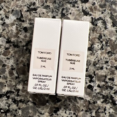 New 2pcs Tom Ford Tubereuse Nue Eau De Parfum Spray 2ml each in Box