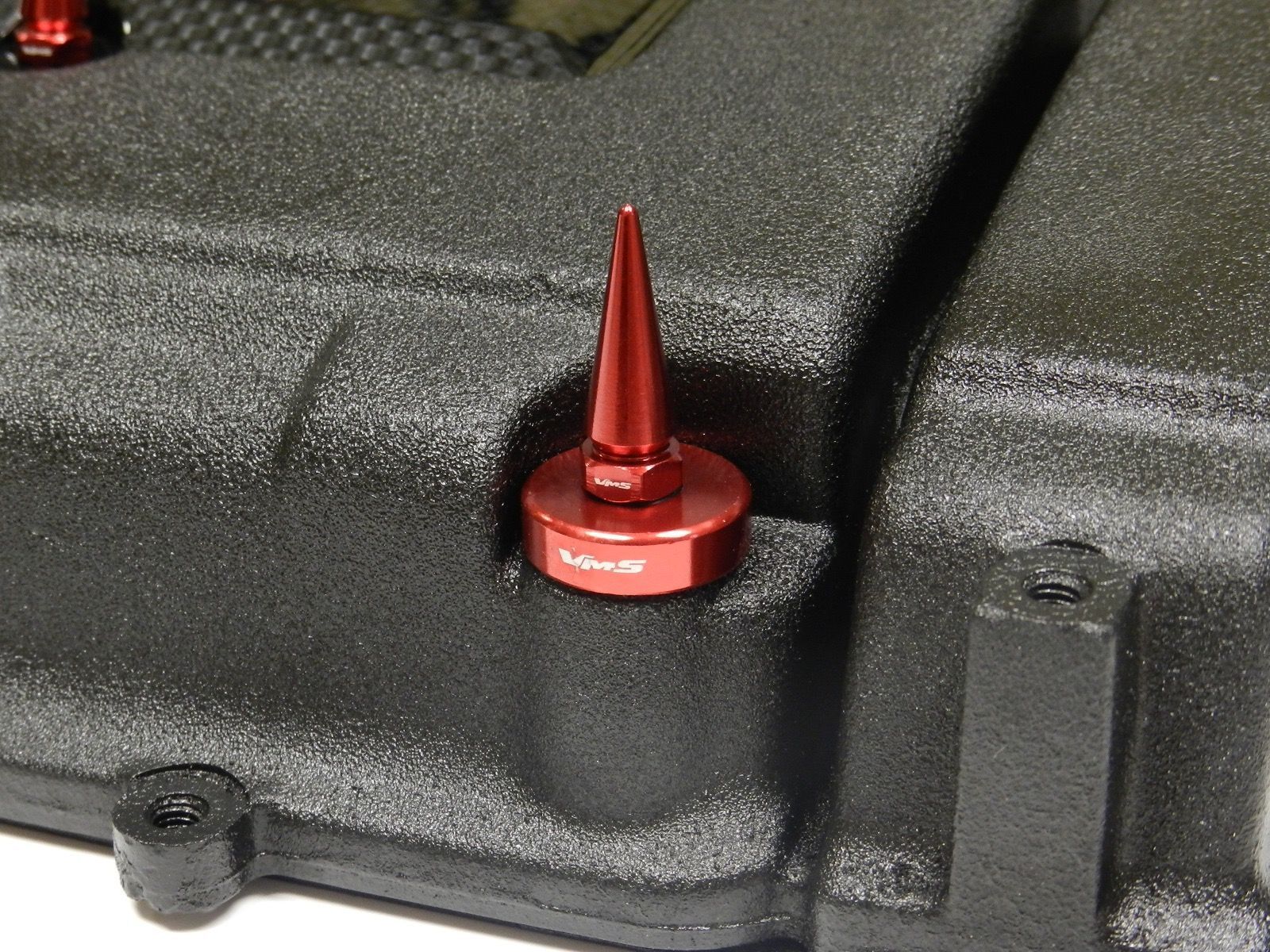 VMS BILLET ALUMINUM RED B16 B18 VTEC VALVE COVER STD SPIKE NUTS BOLTS 8