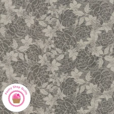 Moda STILETTO 30612 17 Brown Taupe Gray Floral  BASIC GREY Quilt Fabric