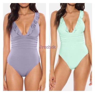 NWT Soluna Ruffled Cami One Piece Swimsuit Bathing Suit Swimwear Various SX L