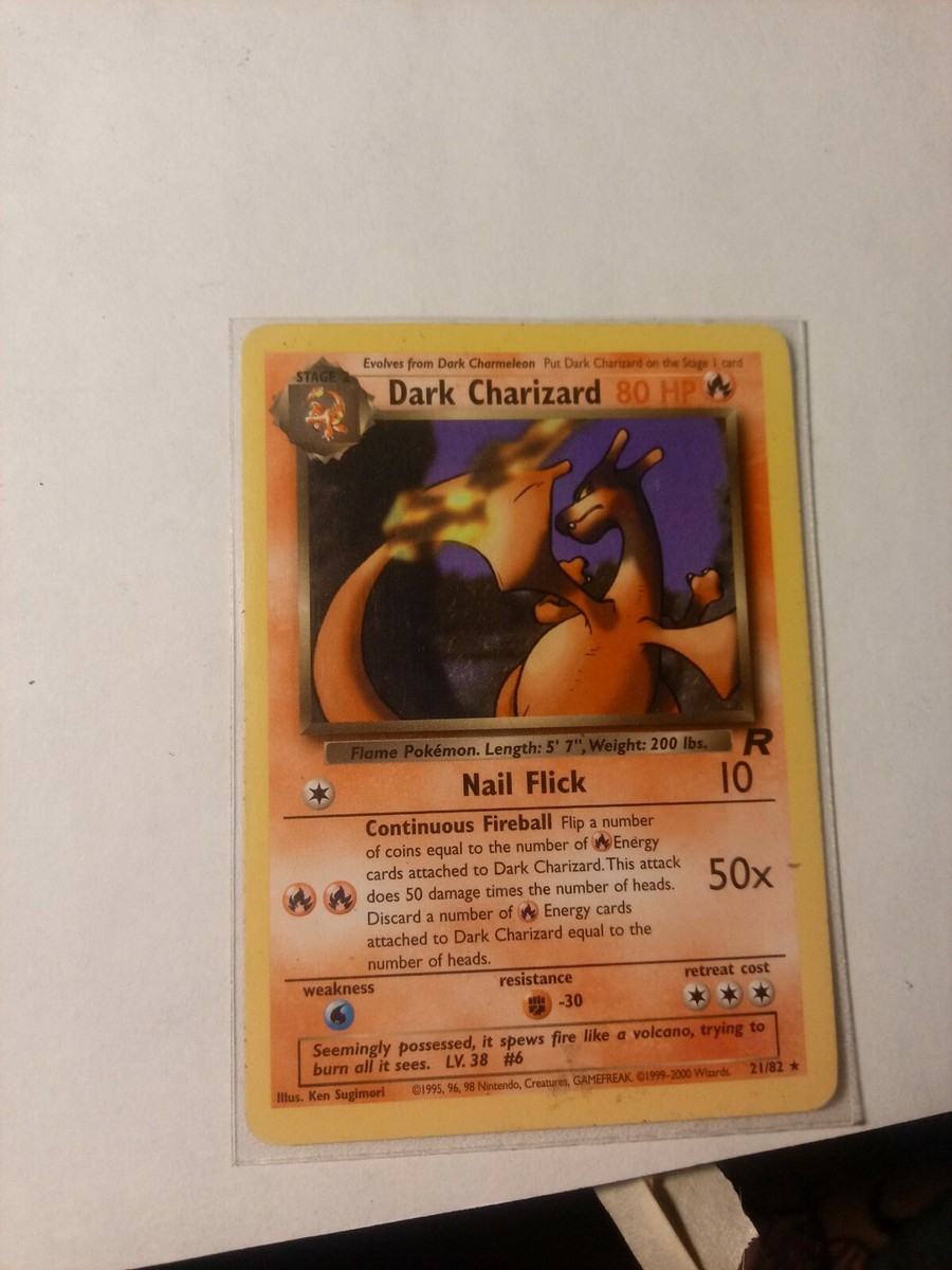Dark Charizard 1st Edition Non Holo PSA 9 Pokemon Team Rocket 21