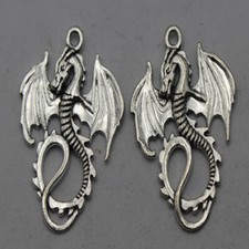 Free shipping 60/200pcs Retro style pterosaur alloy charms Pendants 35x28mm