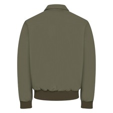 Leather Bomber Jacket w/ Front Zip Closure