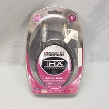 Monster Standard Digital Coax Cable THX Certified 8 Ft Dolby New