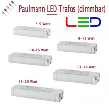 LED Trafo 12V Transformator Paulmann 7-9 8-12 10-15 13-18 15-20 Watt VA 