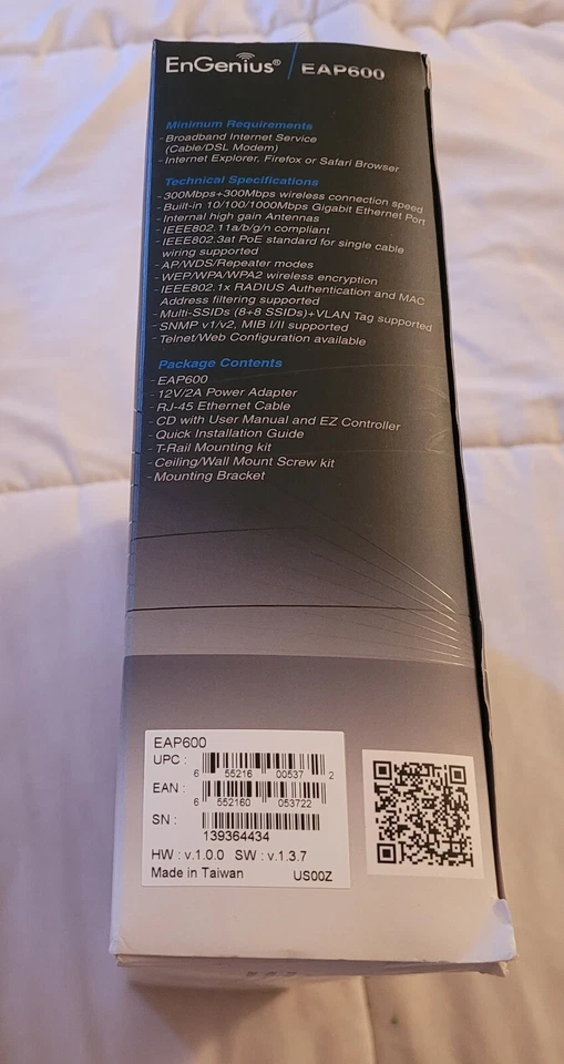 EnGenius EAP600 Dual-Band Ceiling Mount Indoor Wireless Access Point New Open - Image 3 of 4