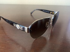 Versace Sunglasses MOD2143 1252/13 Rimless Aviator Gold Brown