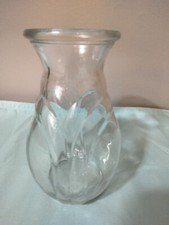 FTDA USA Made Clear Glass Vase 5-3/4" Tall Pre-Owned VGC