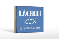 Holzschild Spruch 12X18 Cm LäChle Du Kannst Nicht Alle Deko Schild