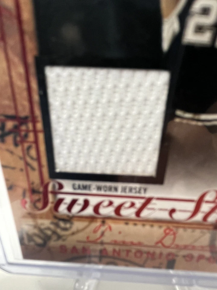 2004-05 Fleer Tim Duncan Sweet Stroke Game Worn Patch  - Image 4 of 4