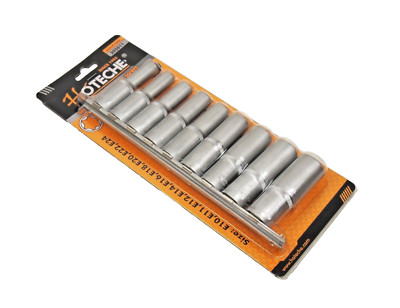 9 PC Deep E Torx Star Female Bit Socket Set 1/2'' Drive E10 -E24 205011
