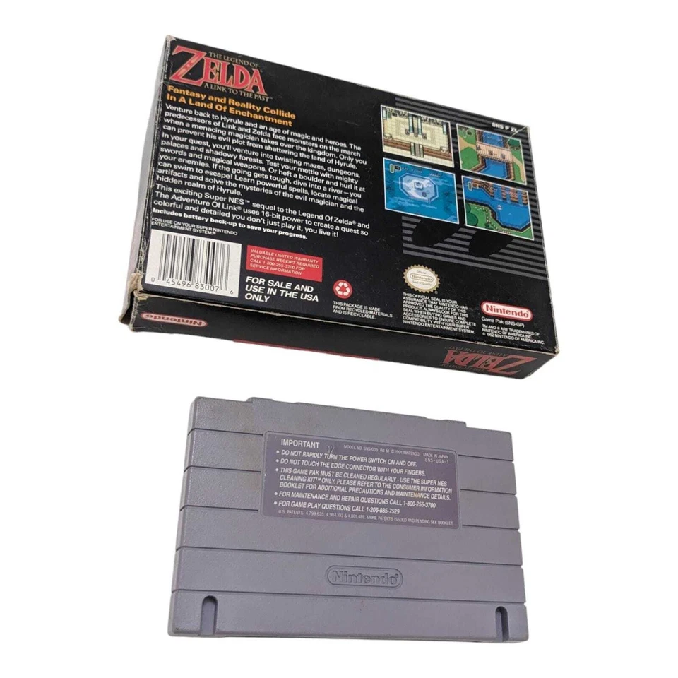 The Legend of Zelda: A Link to the Past Nintendo SNES 1992 CIB Complete Vintage - Image 3 of 4
