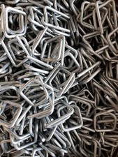 1000 St&uuml;ck CB6 Draht Verschlussklemmen 19mm aus Metall f&uuml;r PP/PET/Textilband