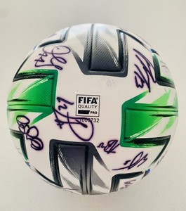 Beckett Authentic 27 Player Multi Signed Match Used Soccer Ball 2020 MLS 