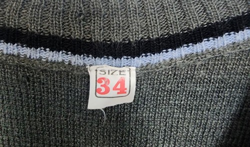 No Brand, Boys Size 34 Sweater Vest, Gray Blue & Black - Picture 3 of 5