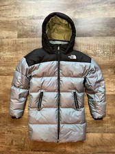 The North Face Gotham Down Parka Chrome 550 Puffer Jacket Girls M 10-12