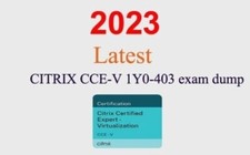 Citrix CCE-V 1Y0-403 Q A GUARANTEED 1 month update 