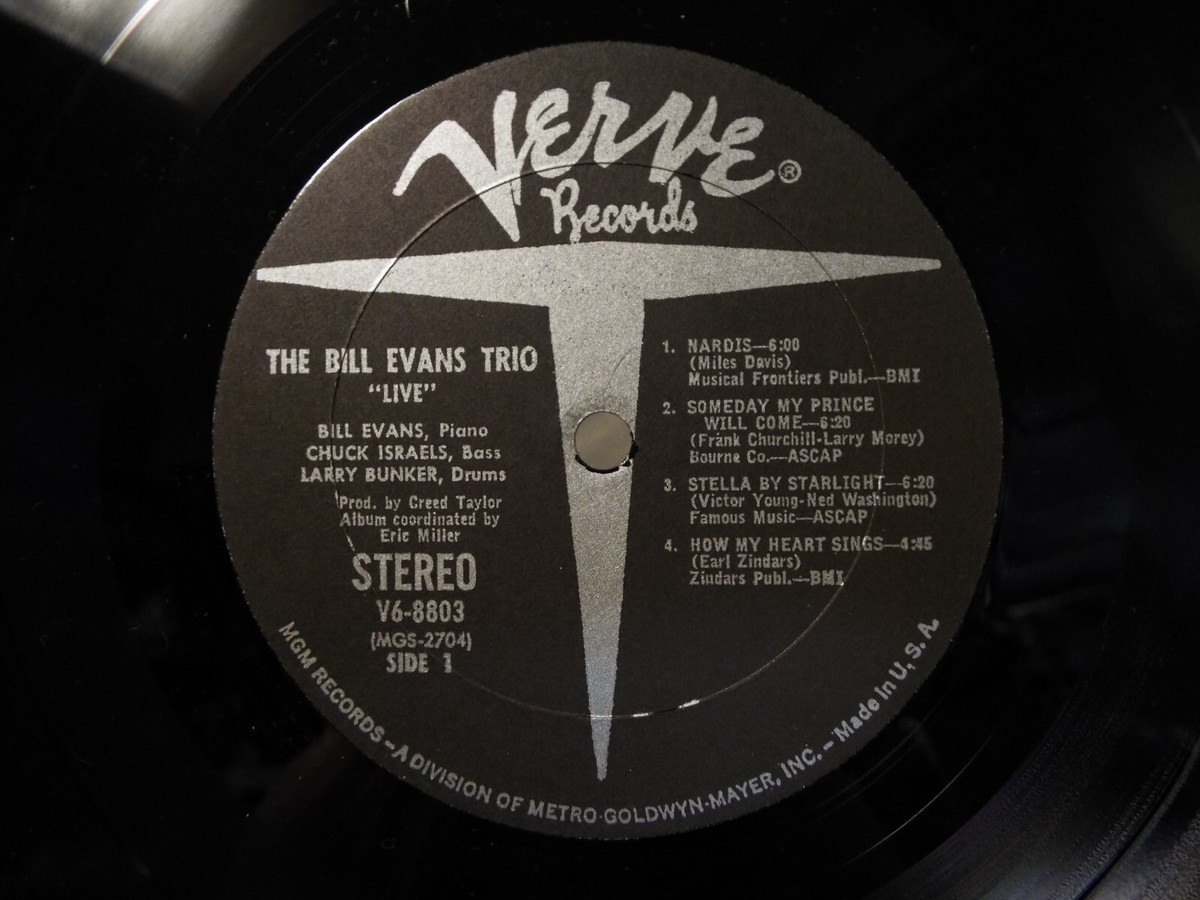 THE BILL EVANS TRIO LIVE 1971 JAZZ LP VINYL ALBUM | eBay