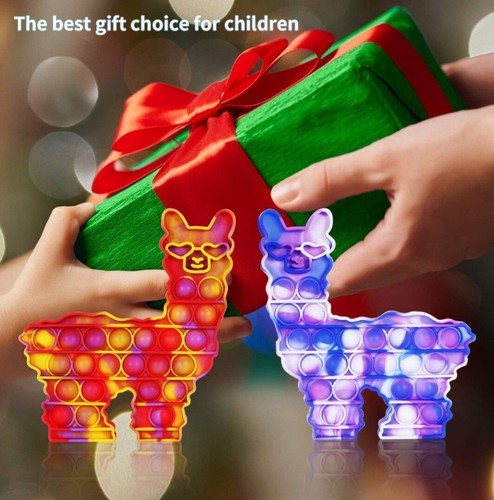 WHATOOK POP Fidget Llama Toys : Alpaca Popper Toys Sensory Silicone Squeeze - Picture 3 of 3