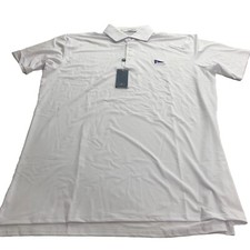 Holderness Bourne White Anderson Polo Shirt Large
