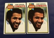 1979 Topps # 385 THOMAS HENDERSON Lot 2 Dallas Cowboys VG/EXT 
