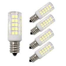 5pcs E12 Candelabra Base Led Light Bulb C7 5w 110v 120v 64led 2835smd Lamp H 5pcs E12 Candelabra Base Led Light Bulb C7 5w 110v 120v 64led 2835smd Lamp H