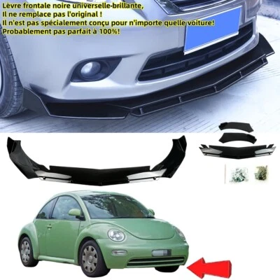 Ajouter séparateur lèvre avant universel pour VW New Beetle 1C1 9C1 1Y7 1997-05 - Photo 1/4