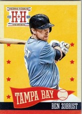 2013 Hometown Heroes #247 Ben Zobrist Tampa Bay Rays