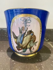 XIXe Sublime Grand Pot Jardinière Vase Dlg SEVRES Napoléon III Oiseaux