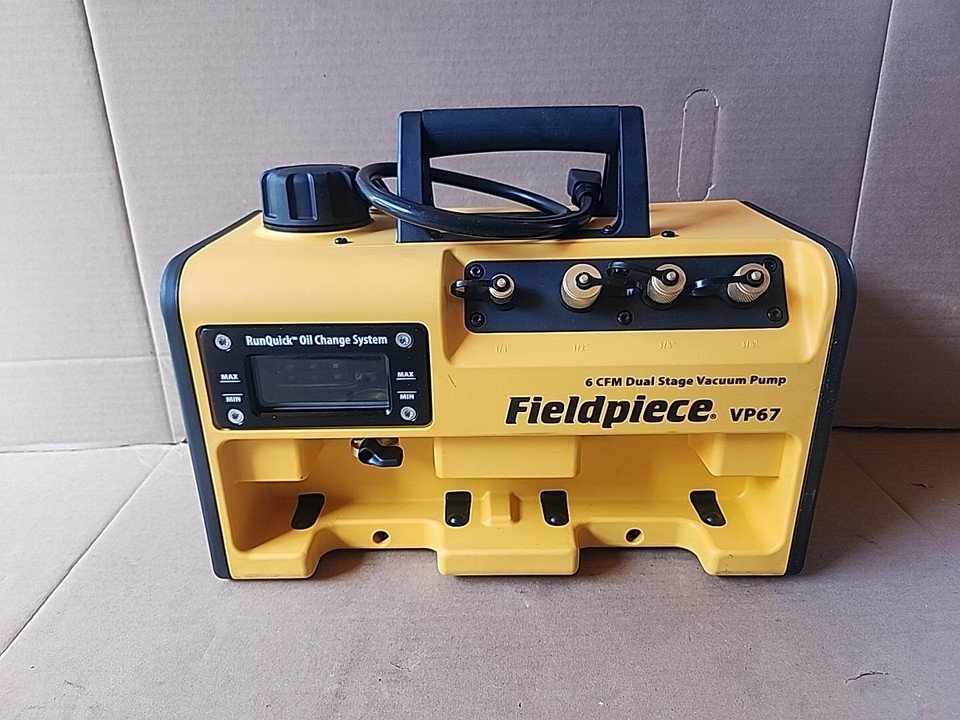 Fieldpiece VP67 6 CFM Dual Stage Vacuum Pump (Mint Condition