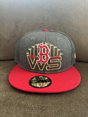 MLB Boston Red Sox Fitted Cap Hat NWT Mint Size 7 1/2 2018 WS Champions